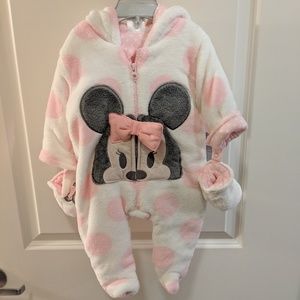 NWT Minnie Mouse 3-6 mo Girls' Snowsuit